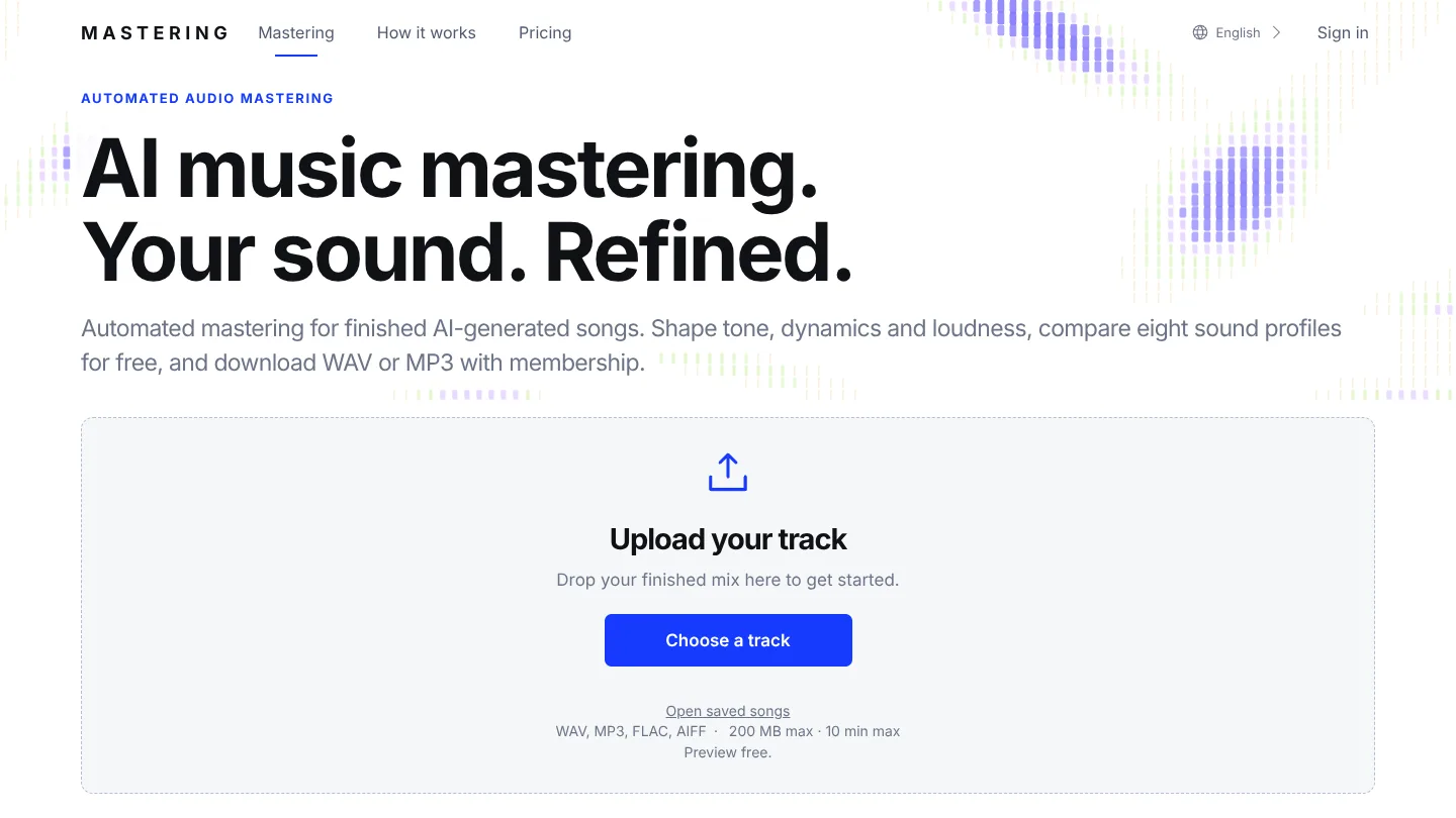 AI Music Mastering screenshot 1
