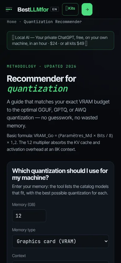 BestLLMFor Quantization Recommender thumbnail 2