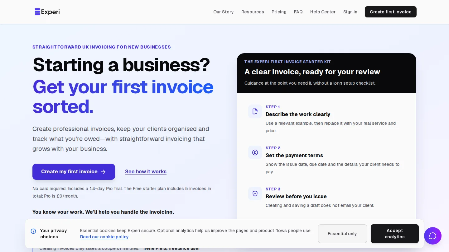 Experi screenshot