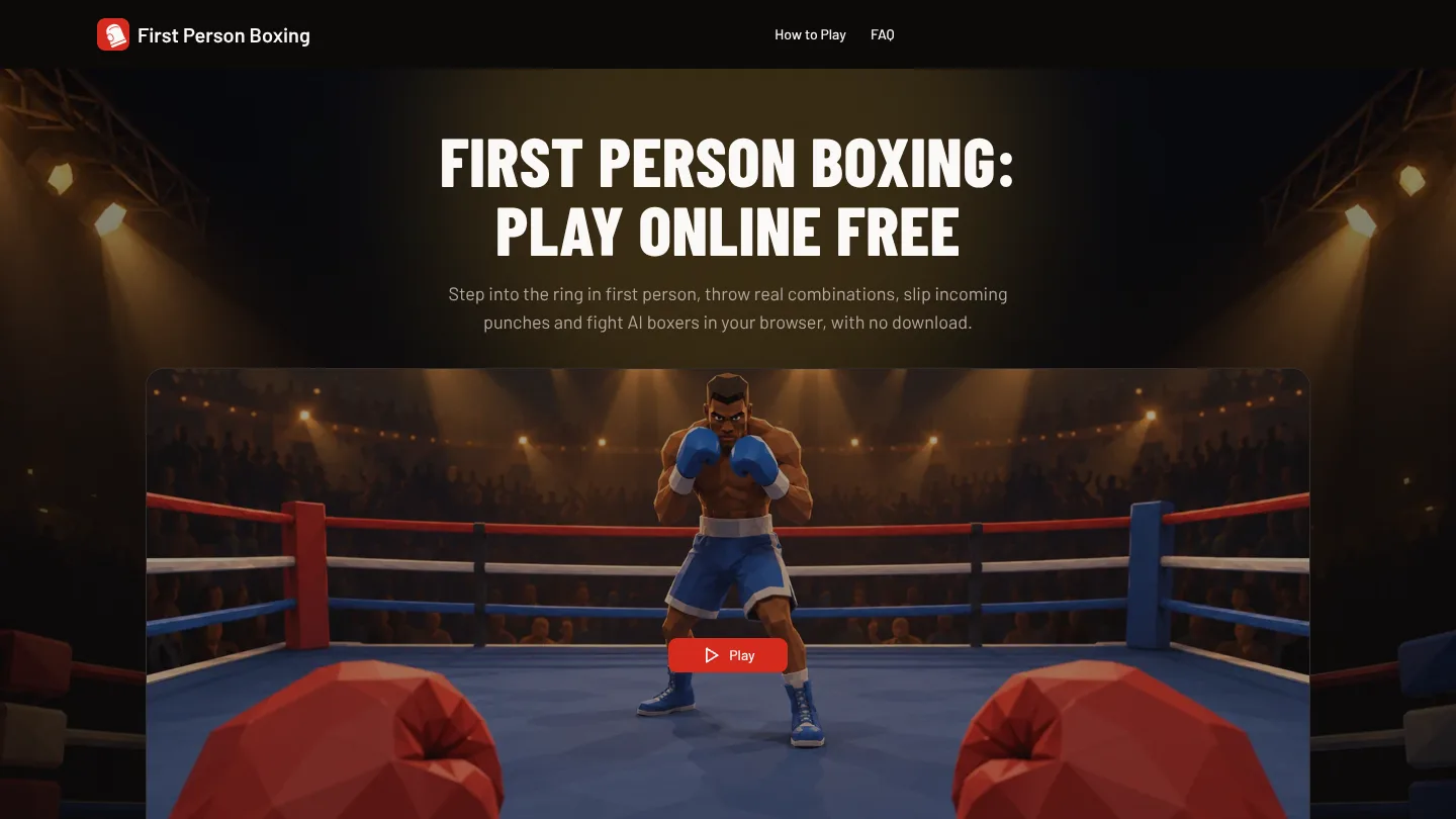 First Person Boxing screenshot 1