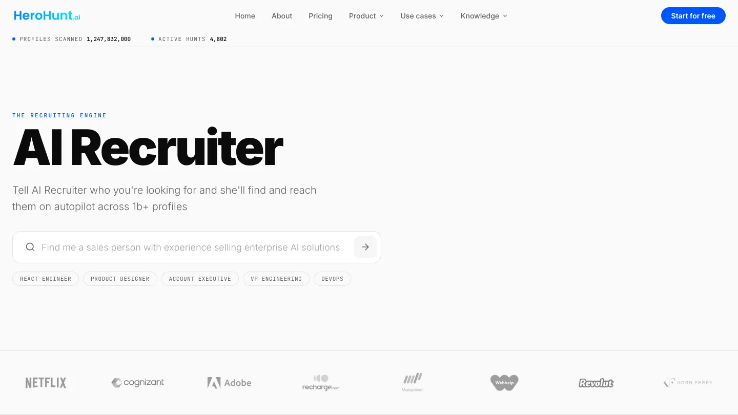 HeroHunt.ai screenshot 1