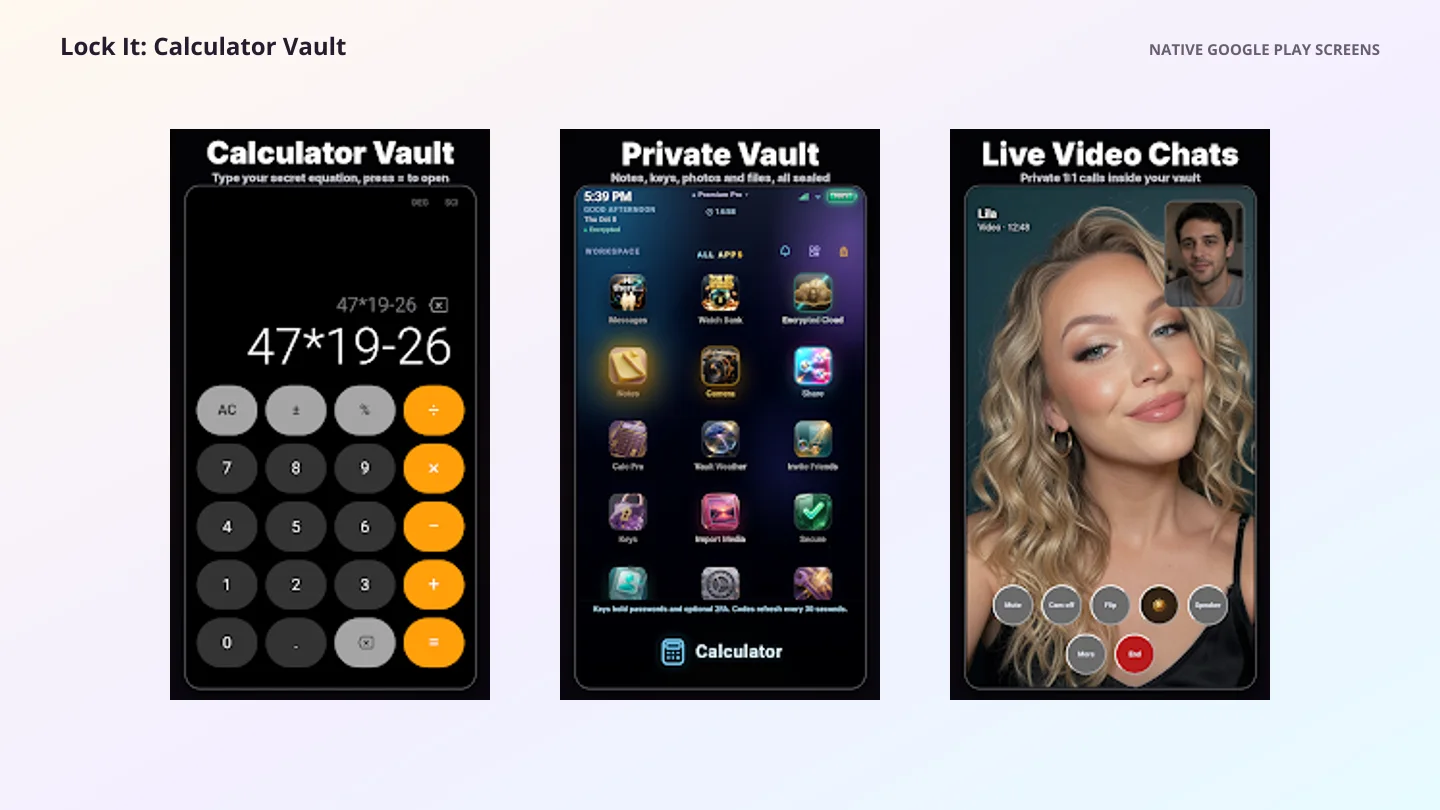 Lock It: Calculator Vault product preview