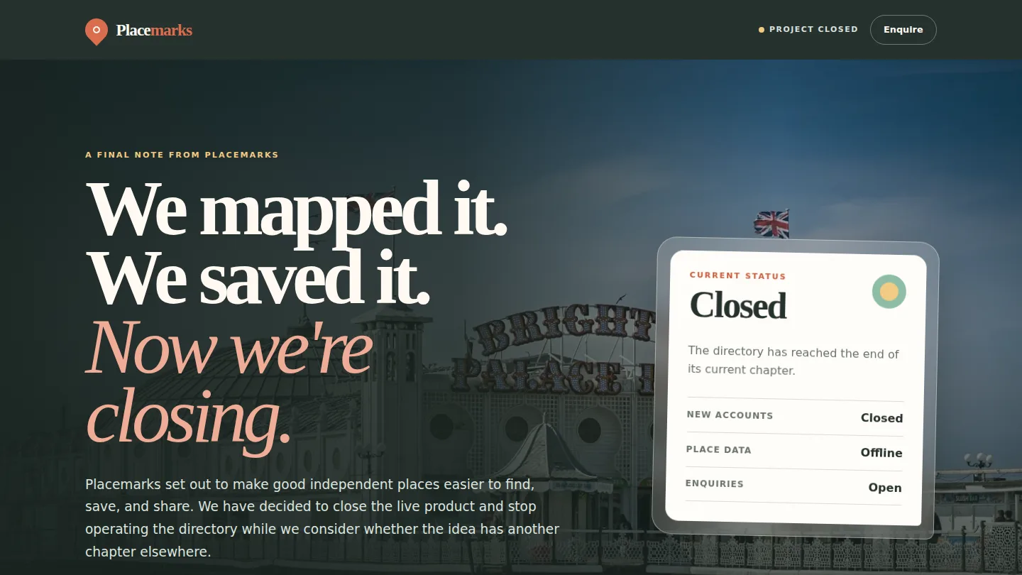 Placemarks screenshot