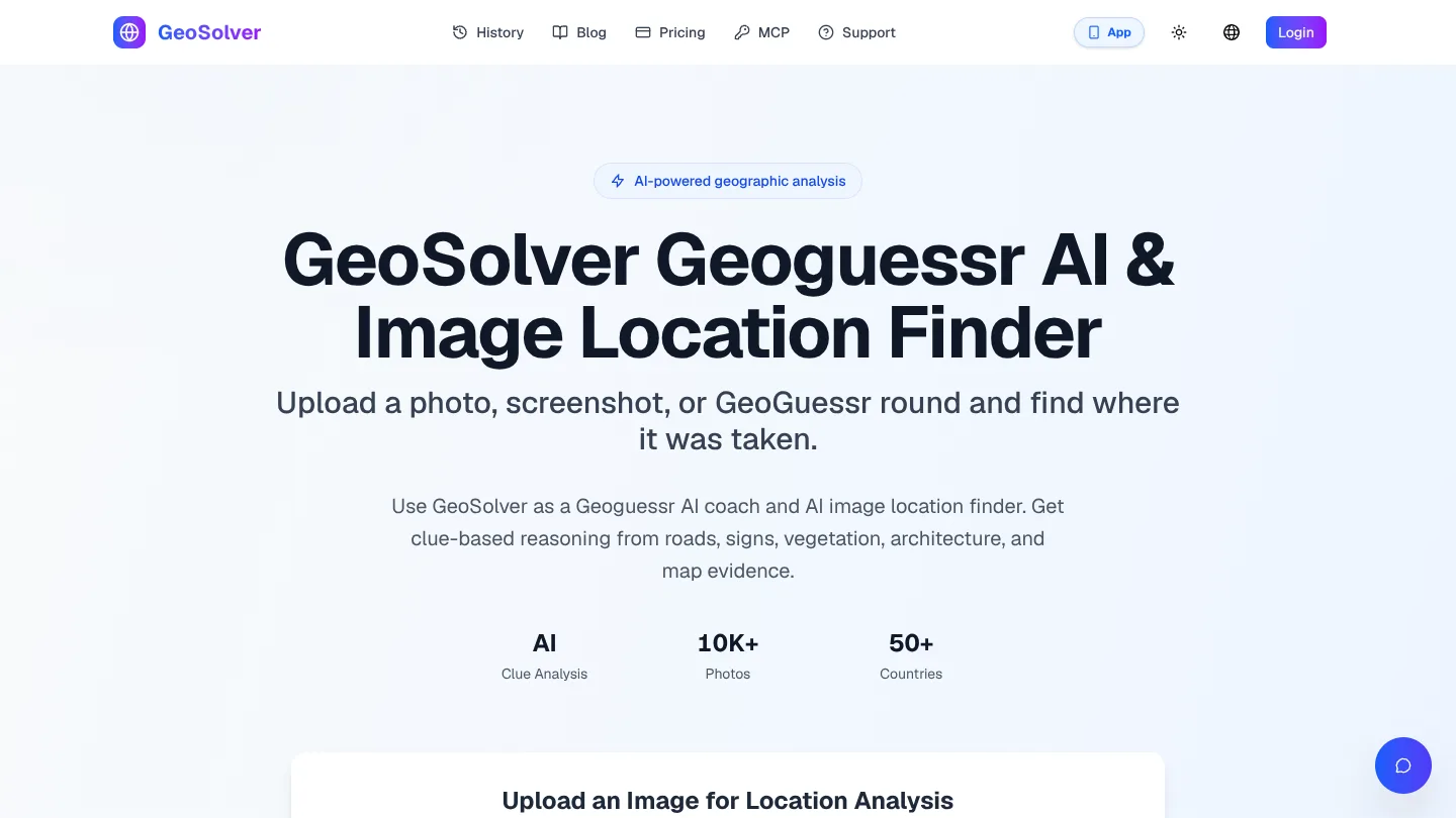 Reverse Image Location (GeoSolver) product preview