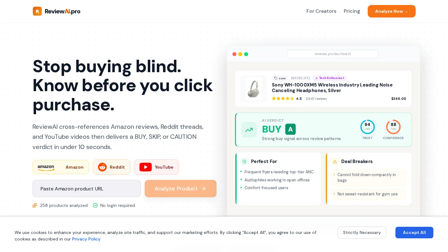 ReviewAI – Know if an Amazon Product is Worth It Before You Buy screenshot
