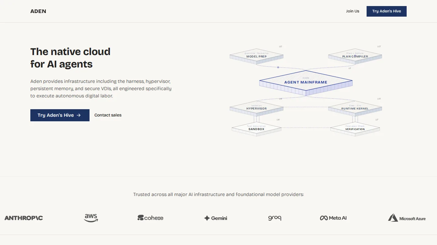 The First Autonomous Self - Adapting Agent Infrastructure - Aden screenshot