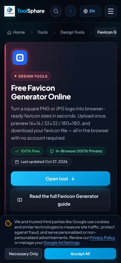 ToolSphare Favicon Generator thumbnail 2