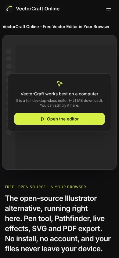 VectorCraft Online – Free Illustrator Alternative, No Install thumbnail 2