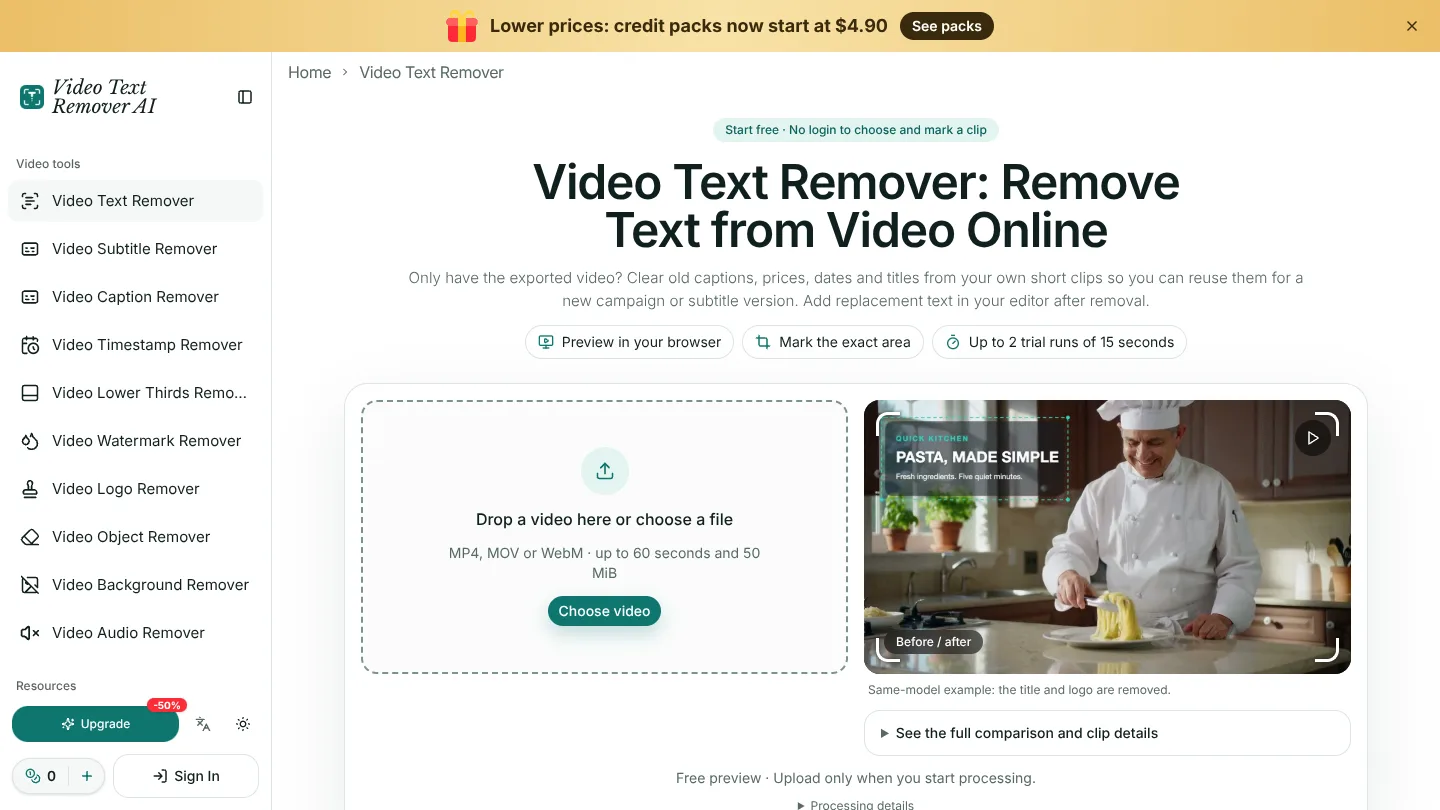 Video Text Remover AI screenshot 1